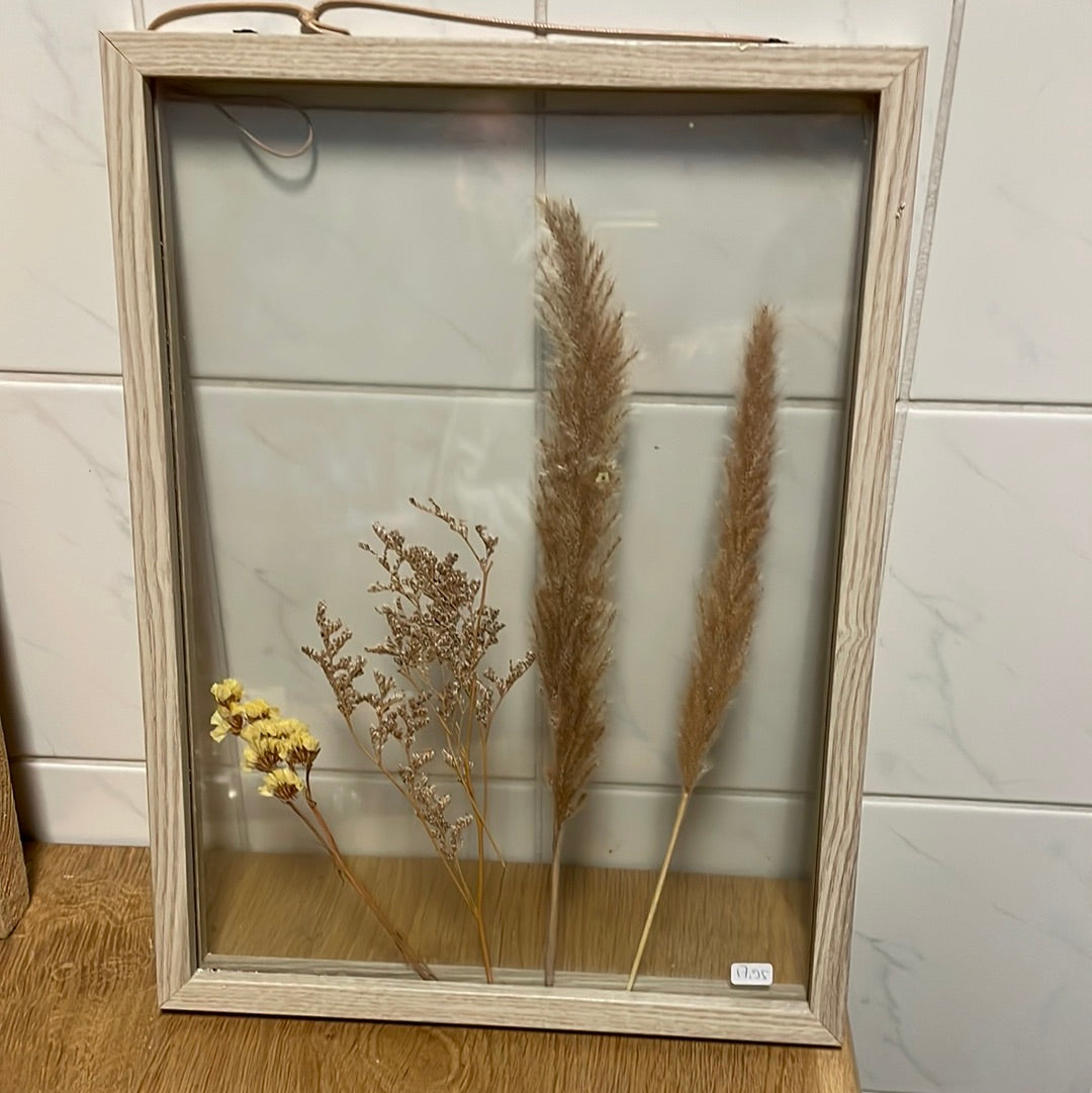 Lijst met droogbloemen