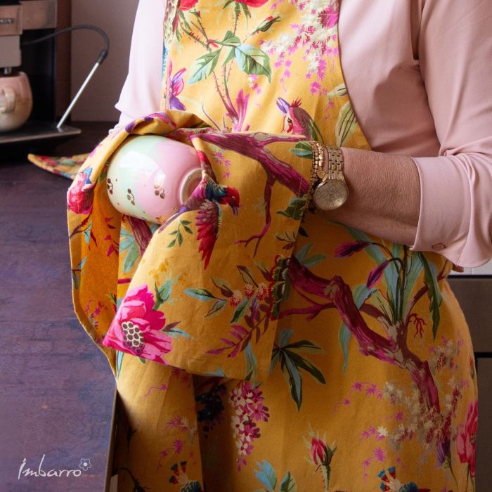 Keukendoek theedoek Paradise geel