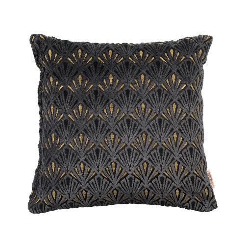Kussen Daisy zwart/goud | Dutchbone