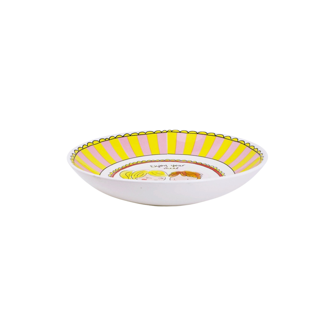 Soup plate 23 cm stripe | Blond Amsterdam