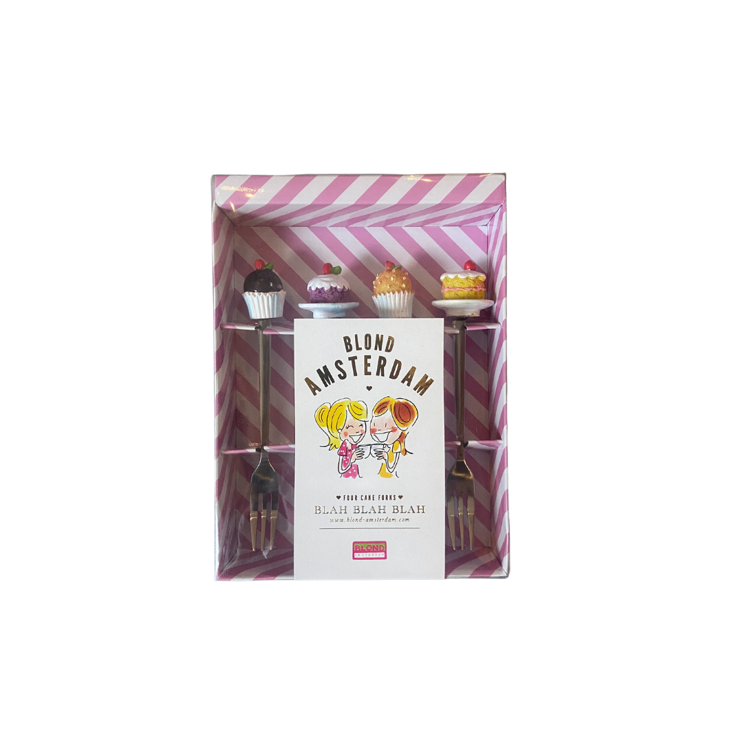 Set 4 cakes forks | Blond amsterdam