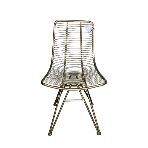 Draadstoel goud | Wonen 35