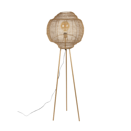 Vloerlamp Meezan gold | Wonen 35