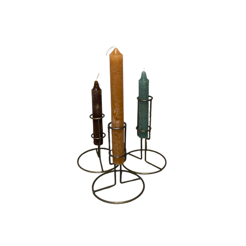 kaarsenhouder set goud | Wonen 35