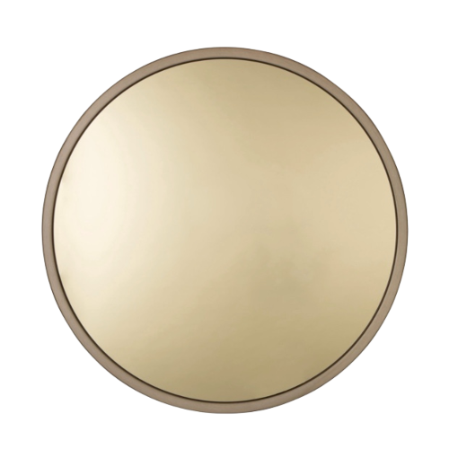 Spiegel Bandit goud rond | Wonen 35