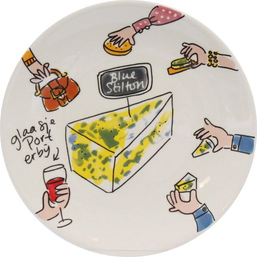 Plate blue stilton | Blond Amsterdam