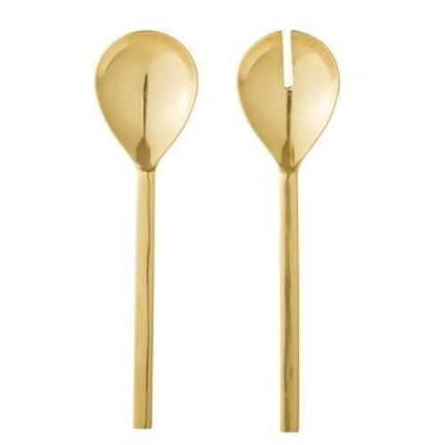 Salad servers goud stainless steel | Bloomingville