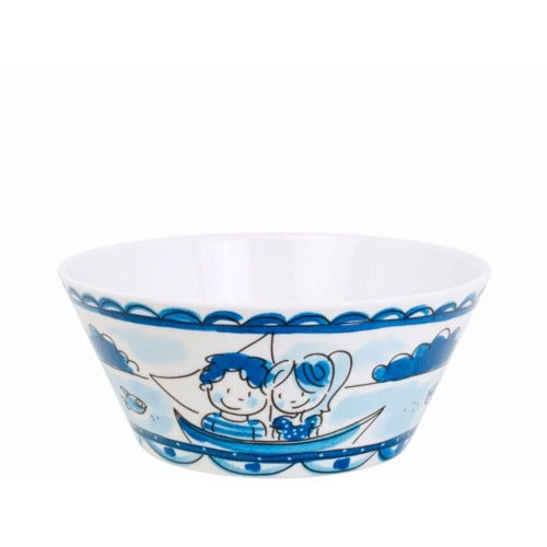 Melamine bowl large db | Delfts Blond
