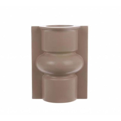 Mold shape flower vase M matt mocha | Wonen 35
