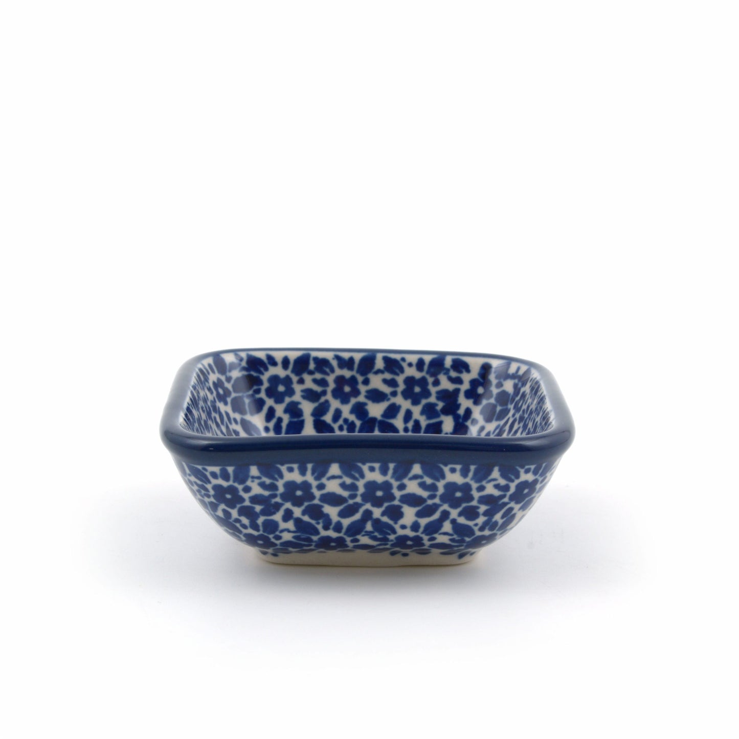 Scuare bowl small indigo | Bunzlau Castle