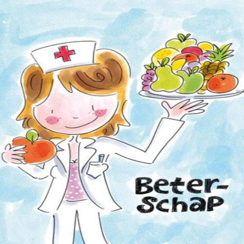 Wenskaart A4 beterschap | Blond amsterdam