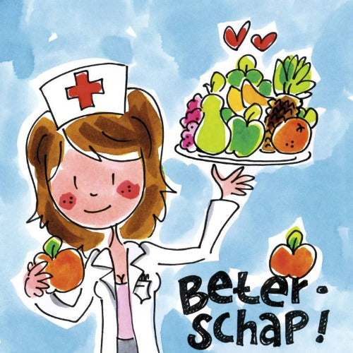 Wenskaart beterschap | Blond amsterdam