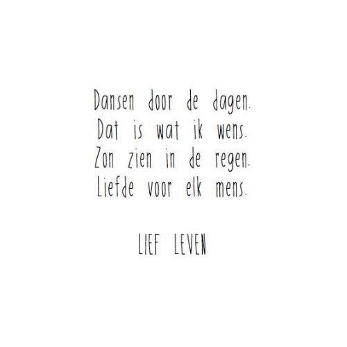 Wenskaart dansen door de dagen | Lief leven