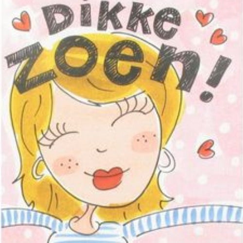 Wenskaart dikke zoen | Blond amsterdam