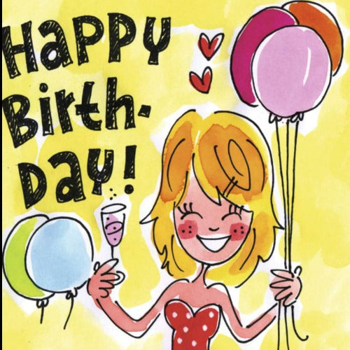 Wenskaart happy birthday | Blond amsterdam