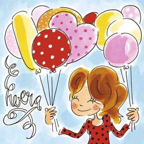 Wenskaart hoera | blond amsterdam