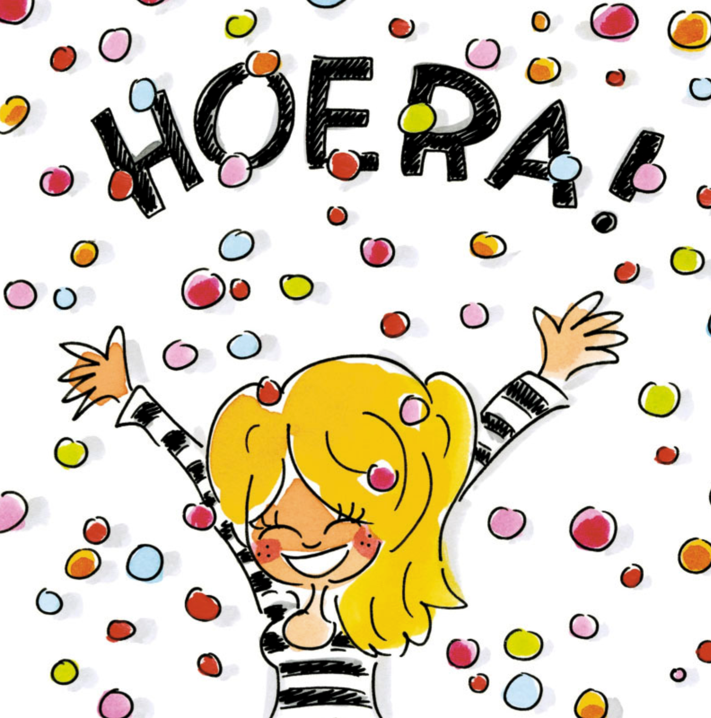 Wenskaart hoera | Blond amsterdam