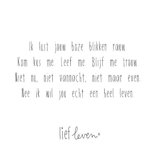 Wenskaart ik lust jouw boze blikken rauw | Lief leven