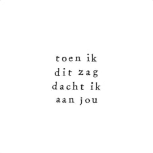 Wenskaart toen ik dit zag dacht ik aan jou | Ik pak je in