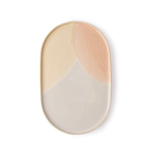 Gallery ceramics oval side plate pink nude | Hkliving