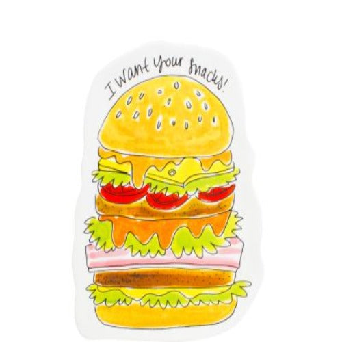 Plate snack hamburger | Blond amsterdam