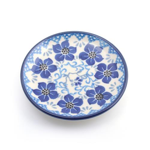 Teabag dish blue violets | Bunzlau Caslte